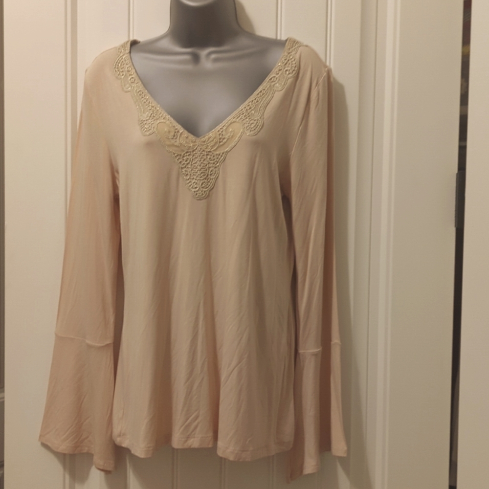 Boston Proper top with butterfly on back
